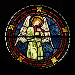 Engel mit einem Hackbrett, aus der Chorapsis, 1861